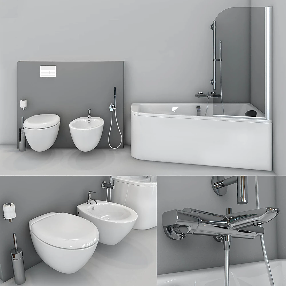 Bathroom Set Odeon Up, Presquile by Jacob Delafon