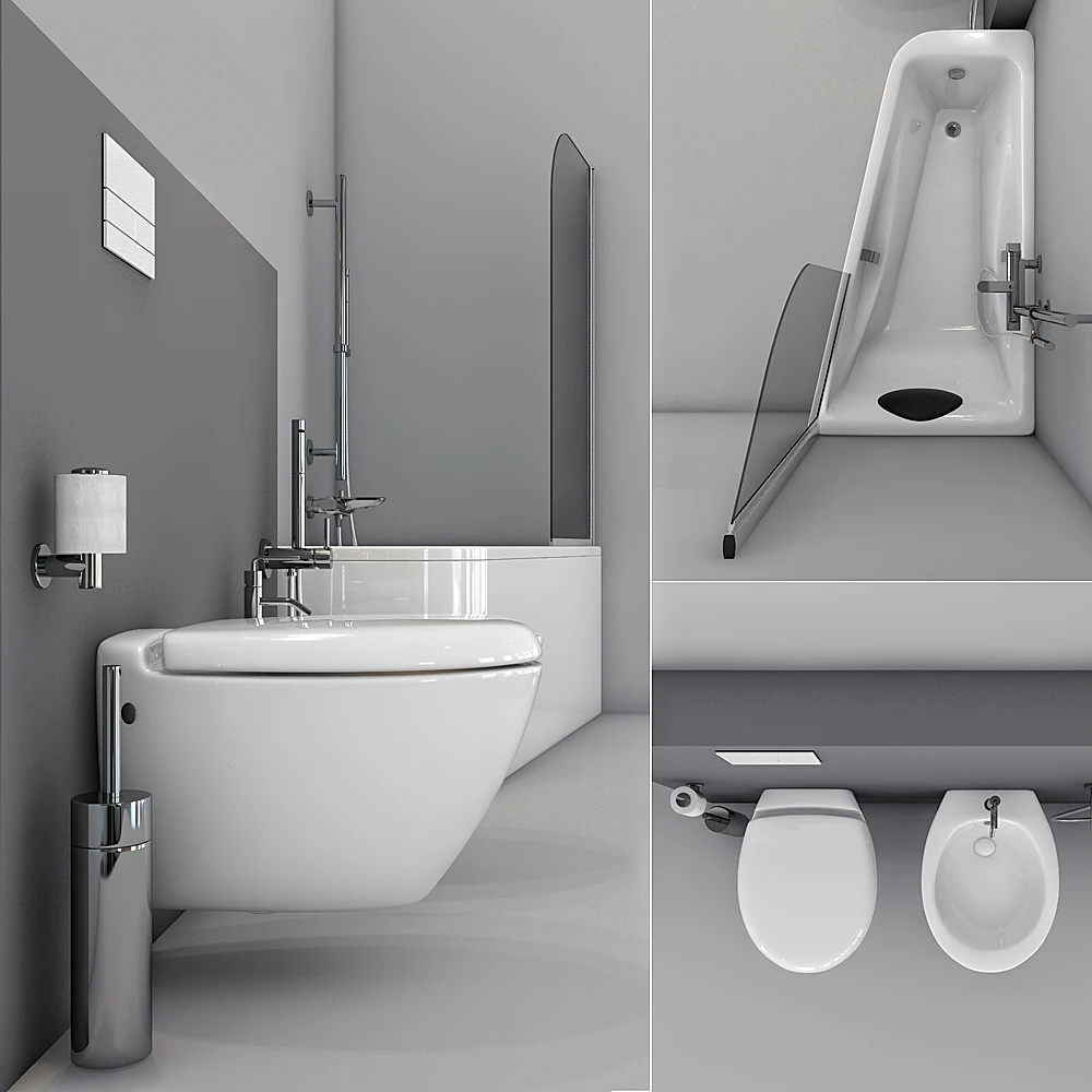 Bathroom Set Odeon Up, Presquile by Jacob Delafon (2)