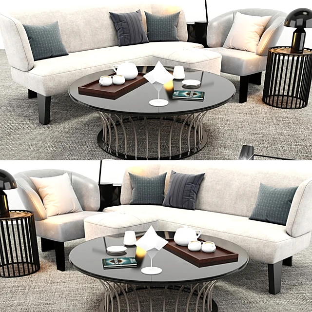 Sofa and Armchair Set Creed by Minotti