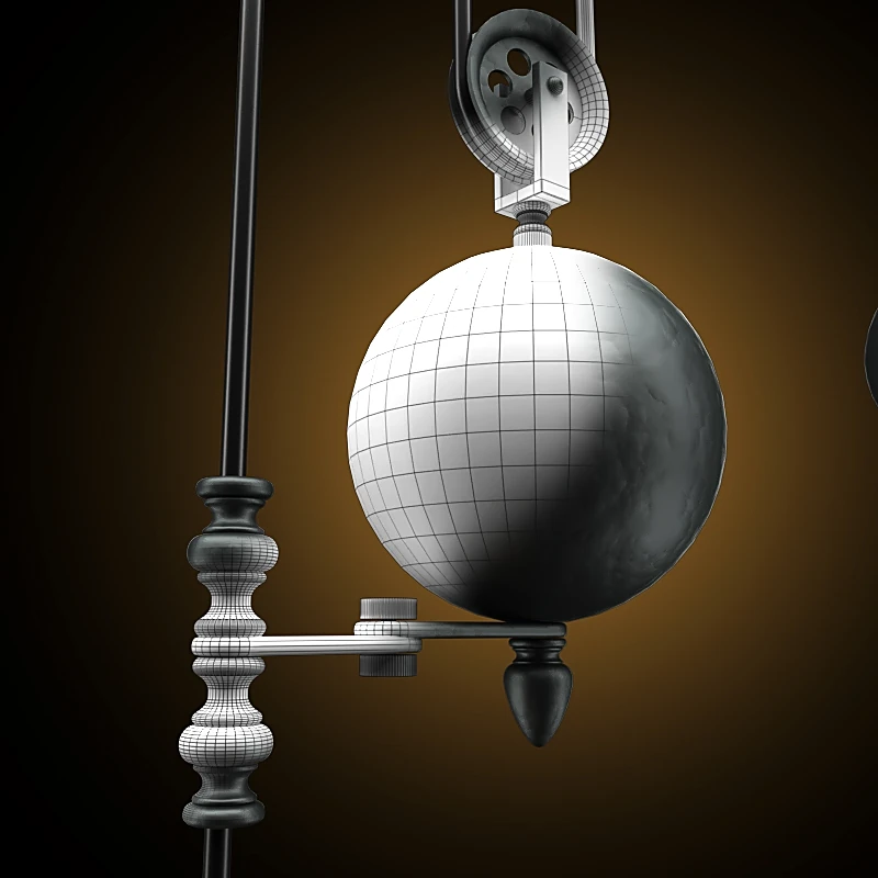 Loft Industrial Pulley Ceiling Lamp (2)