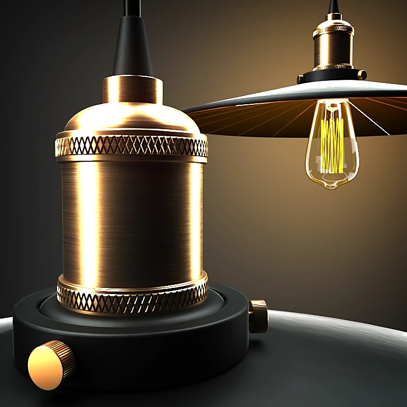 Loft Industrial Pulley Ceiling Lamp (4)