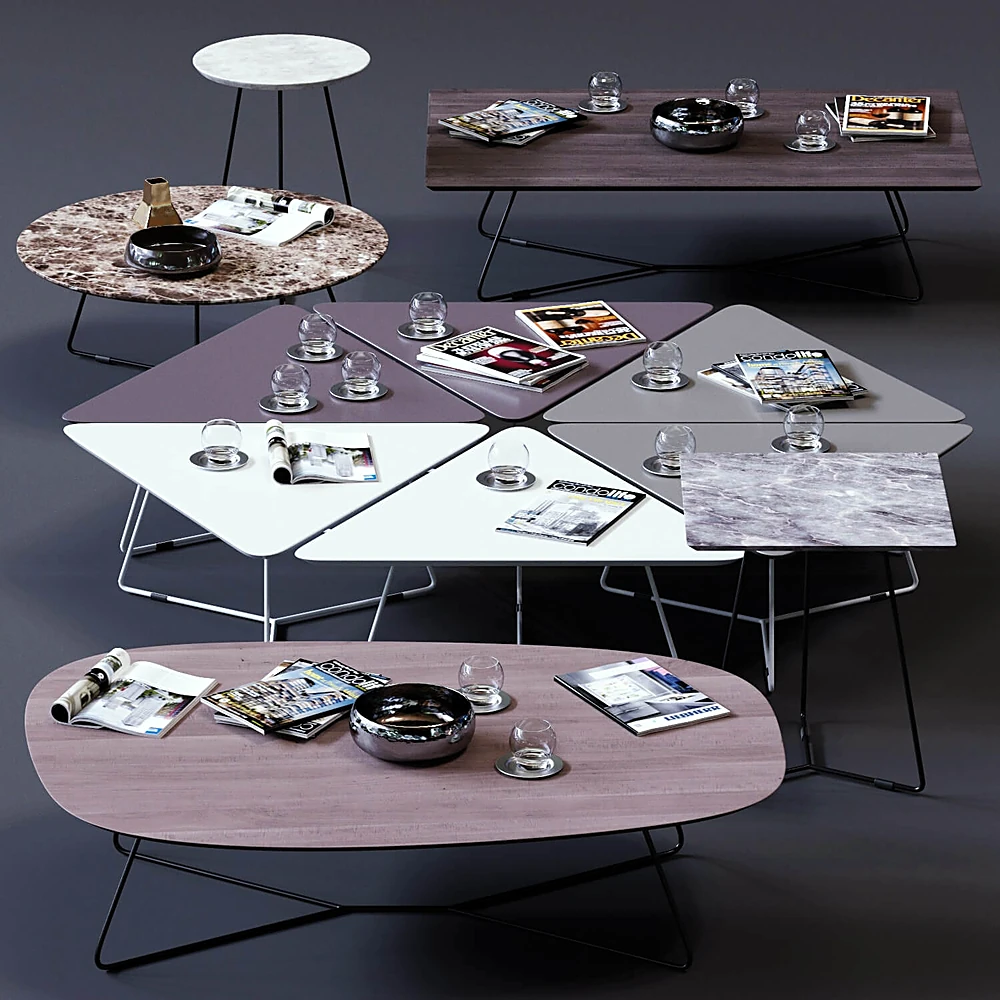 Coffee Tables Set 02 by Ditre Italia
