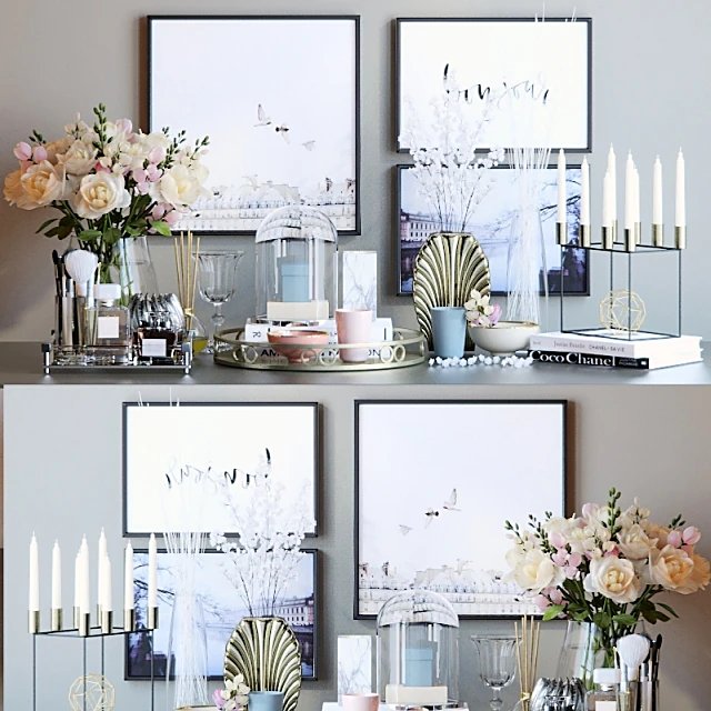 Decorative Set with Modern Minimalist Style