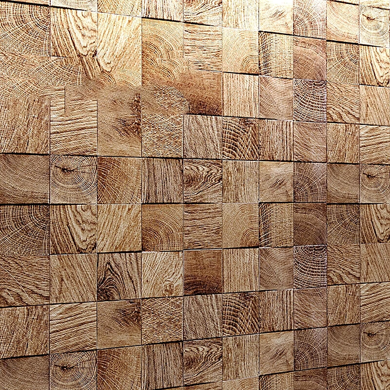 Decorative Wood Panel with Natural Grain Texture