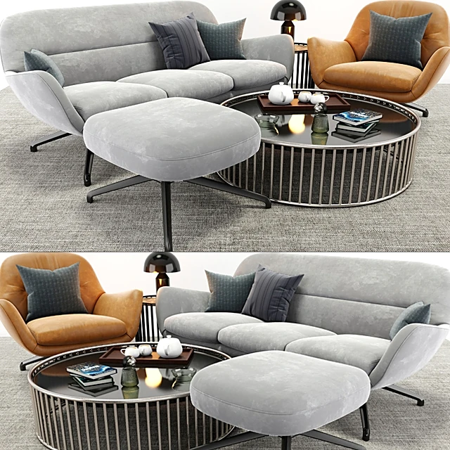 Living Room Set Jensen 2 by Minotti