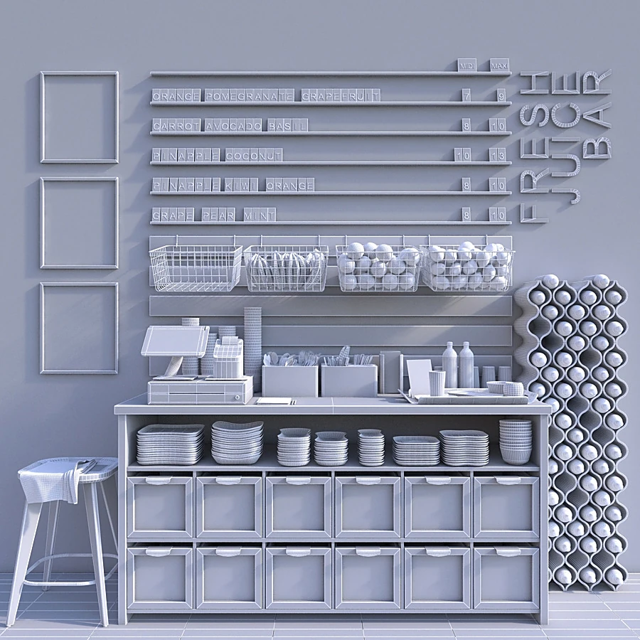 Modern Wooden Juice Bar with Clover POS System (2)