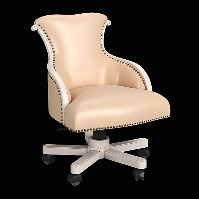 Classic Upholstered Turning Chair with Swivel Base