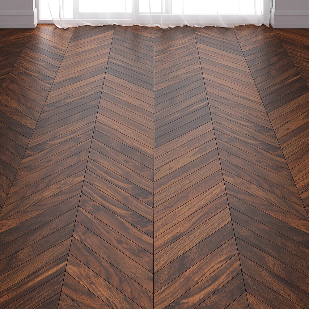Parquet Floor American Walnut Lacquer in 3 types by Befag