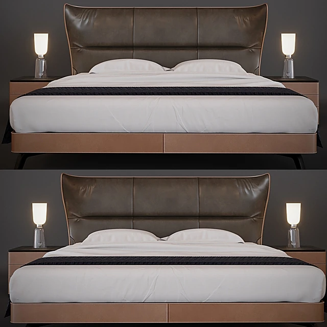 Bed Mamy Blue by Poltrona Frau