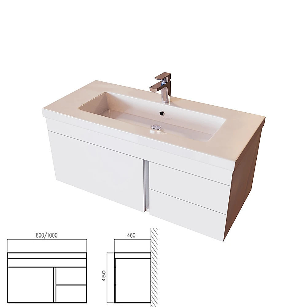 Washbasin Cabinet Luce BB1000VAC by BelBagno