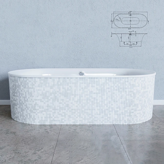 Bathtub Cetus BQ190CEU7V by Villeroy and Boch