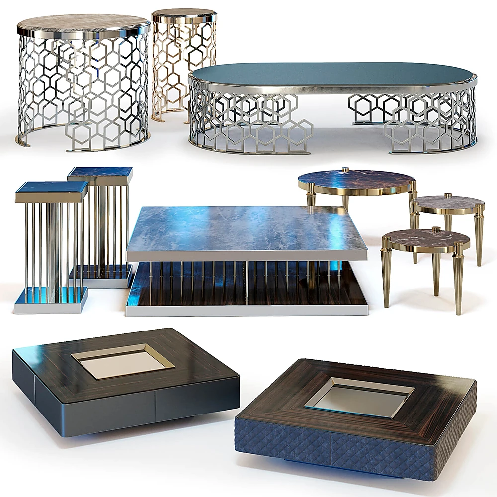 Coffee Tables Set set 02 by Fratelli Longhi