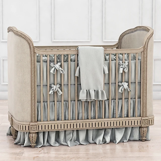 Baby Crib Belle Upholstered by RH