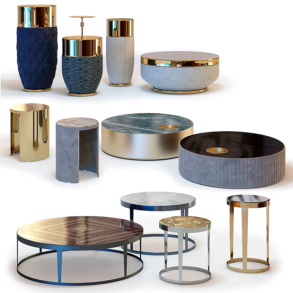 Coffee Tables Set 01 by Fratelli Longhi
