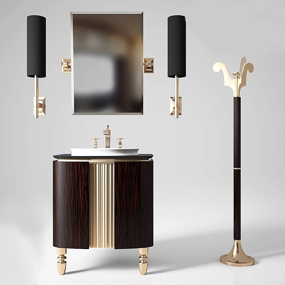 Bathroom furniture set by Karol Bania