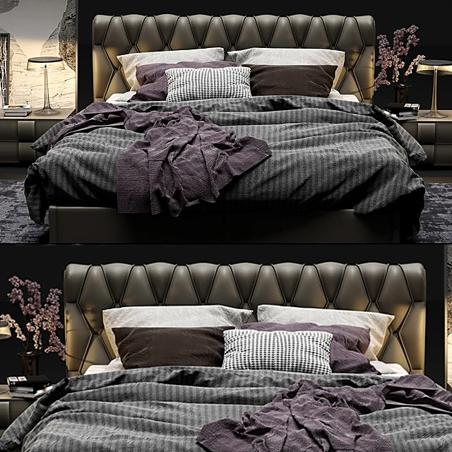 Bed Bluemoon by Poltrona Frau