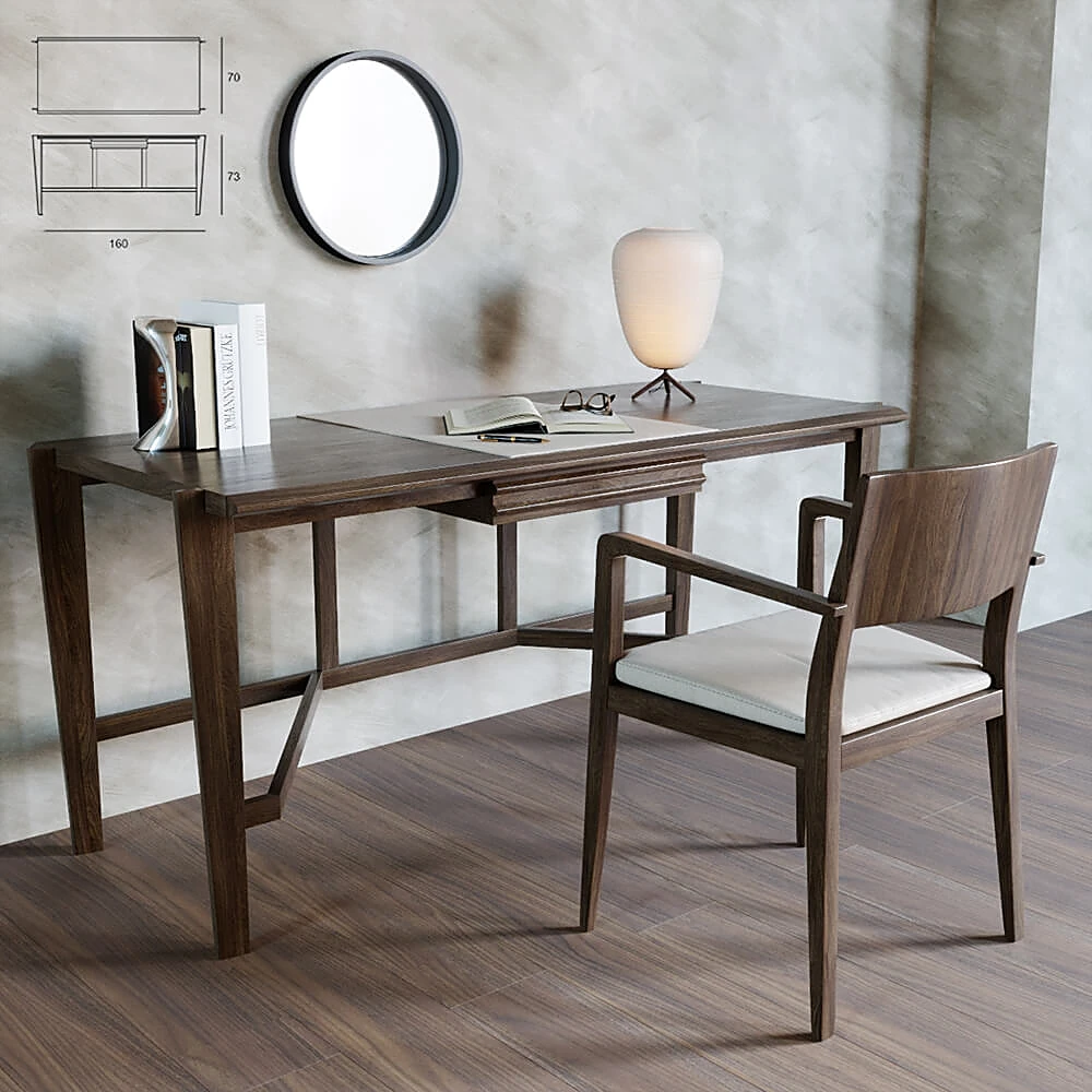 Desk and Armchair Set Athos by Pacini and Cappellini
