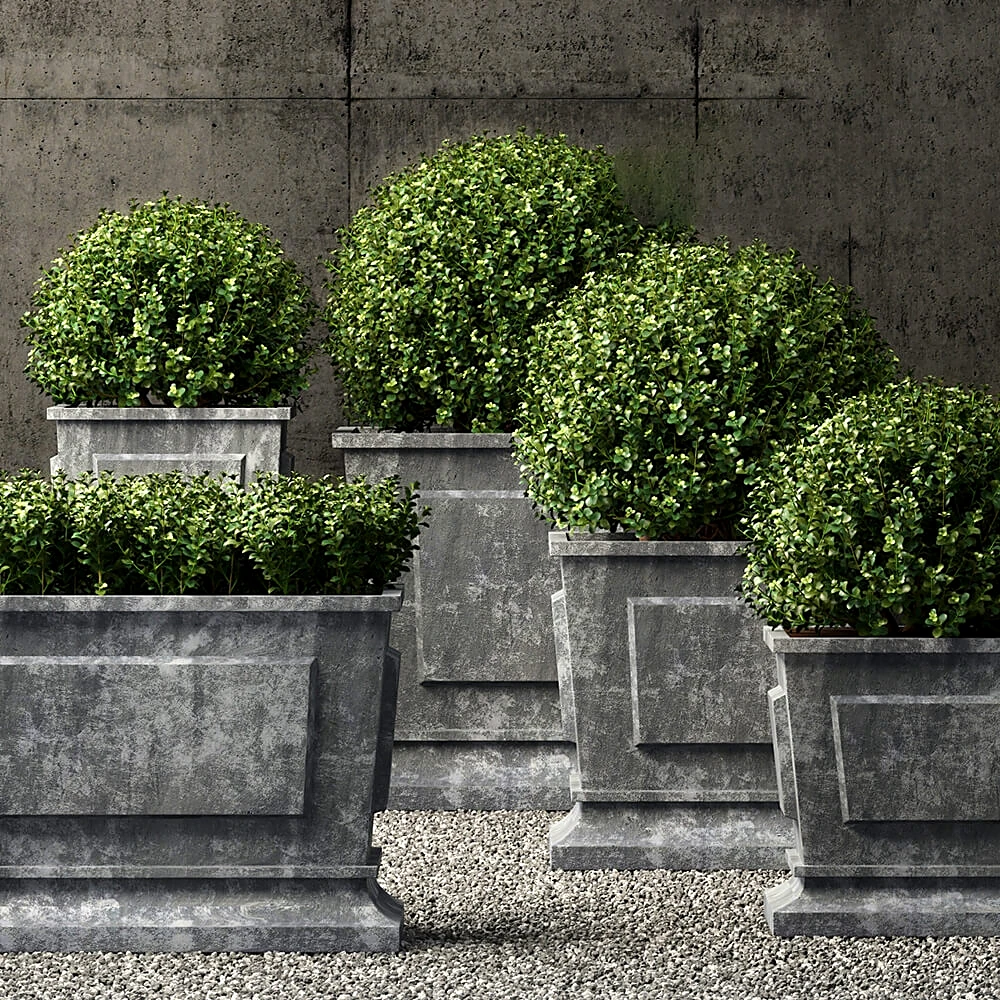 Planters Estate Zinc Paneled by Restoration Hardware