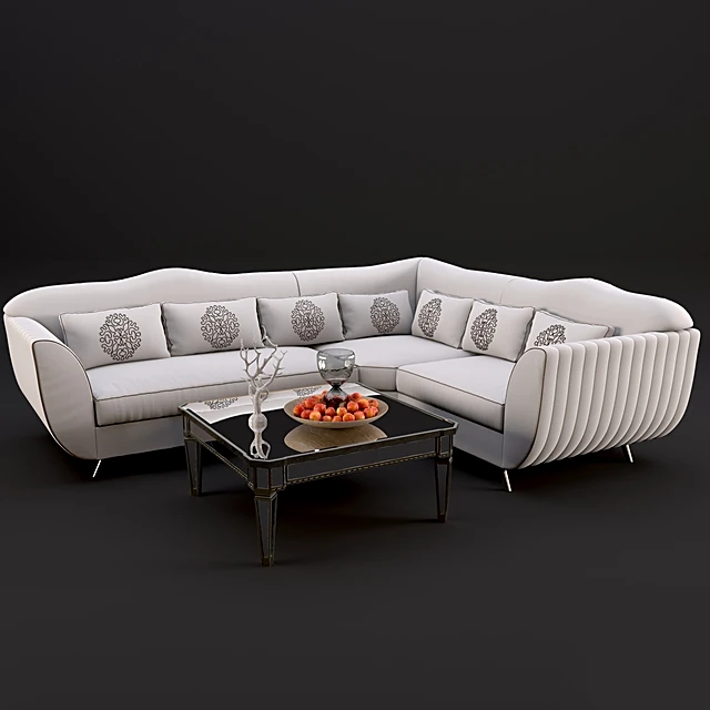 Corner Sofa neoclassico by Keoma salotti