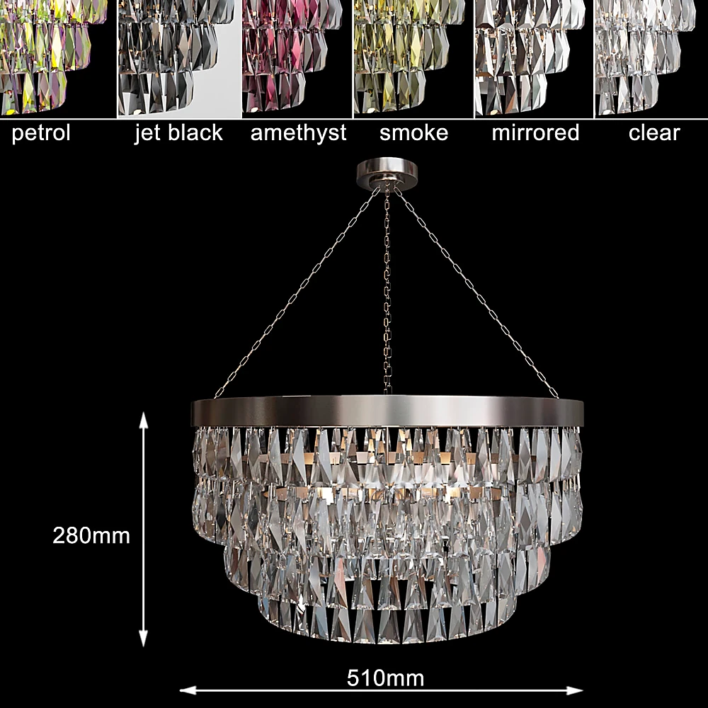 Multi-tiered Crystal Chandelier