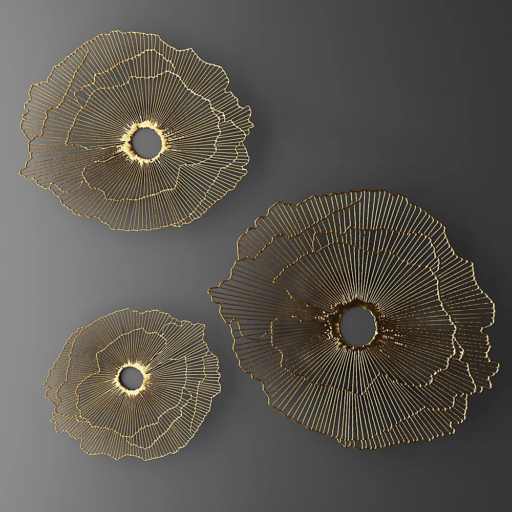 Wall Decor Panels with Futuristic Coral Design