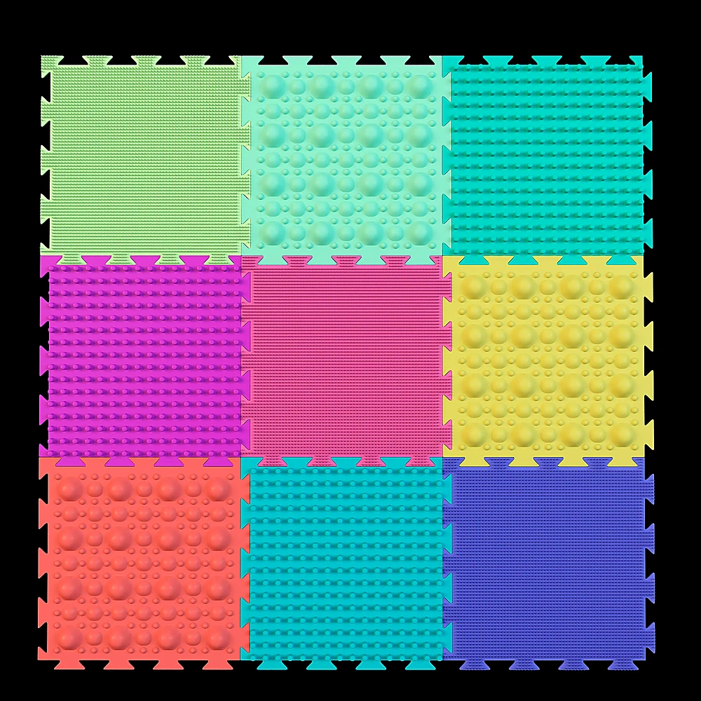 Orthopedic Mats with Colorful Textured Surfaces