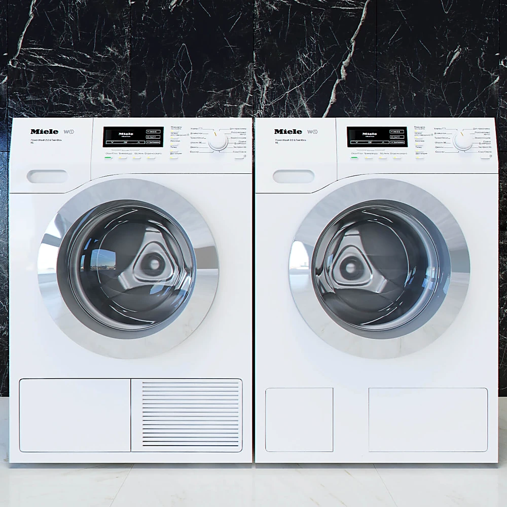 Washing Machine and Dryer Set T1 W1 by Miele