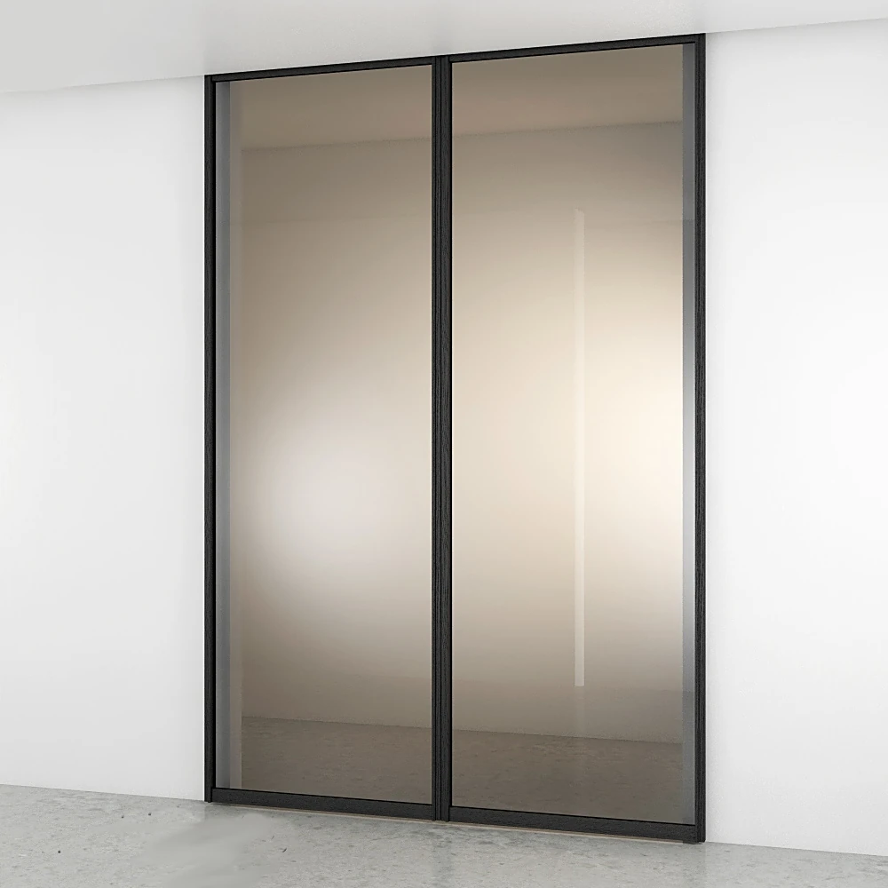 Minimalist Framed Sliding Glass Door