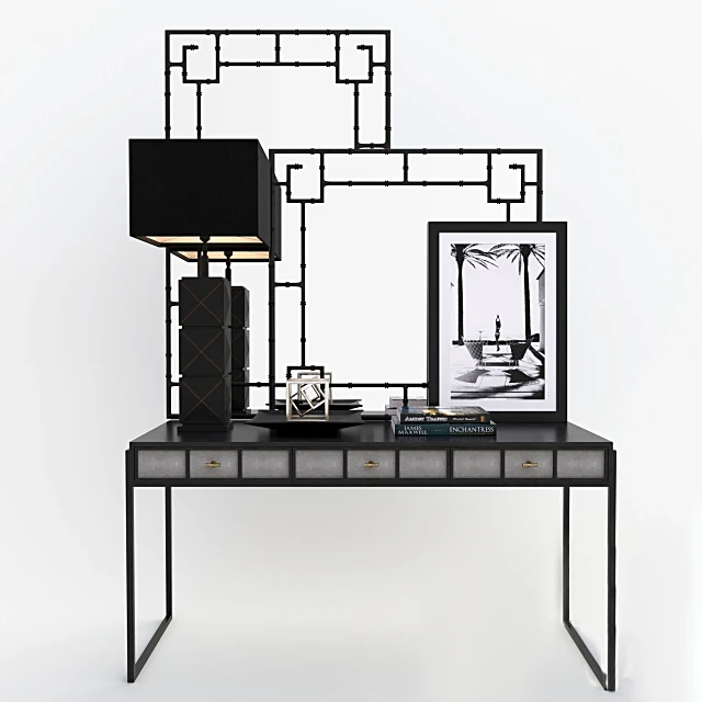 Sideboard & Chest of Drawer / Decorative set / Table lamp 1