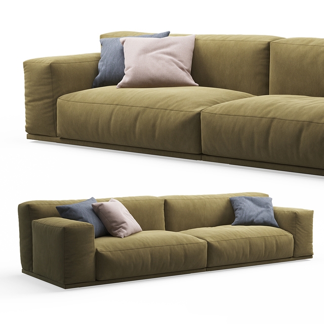 furniture - Delano 2-seater sofa 3D Model