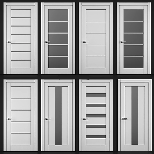 Interior Door Set Cosmopolitan Part Door 1 by Papa Carlo