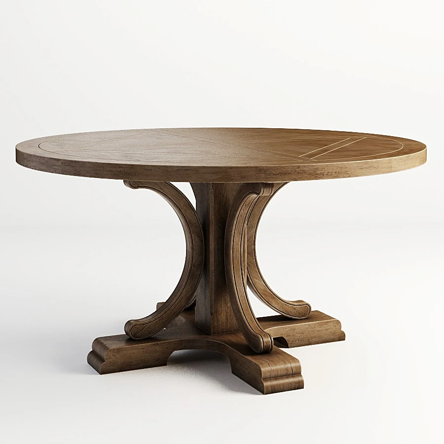 Round Dining Table Alford 301.009-2N7 by Gramercy Home