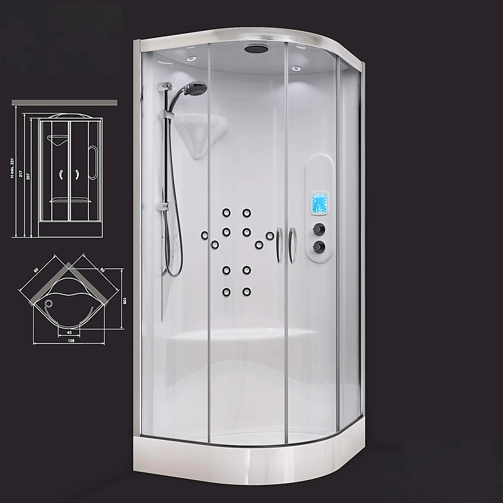 Shower cabin New Bi-Size by Hafro