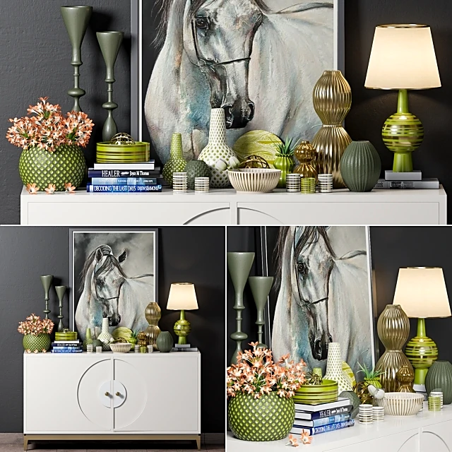 Sideboard & Chest of Drawer / Decorative set 1