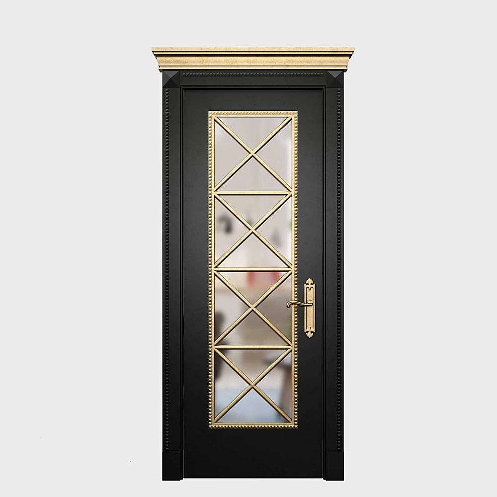 Door decoration black 04 by Msk Centrum