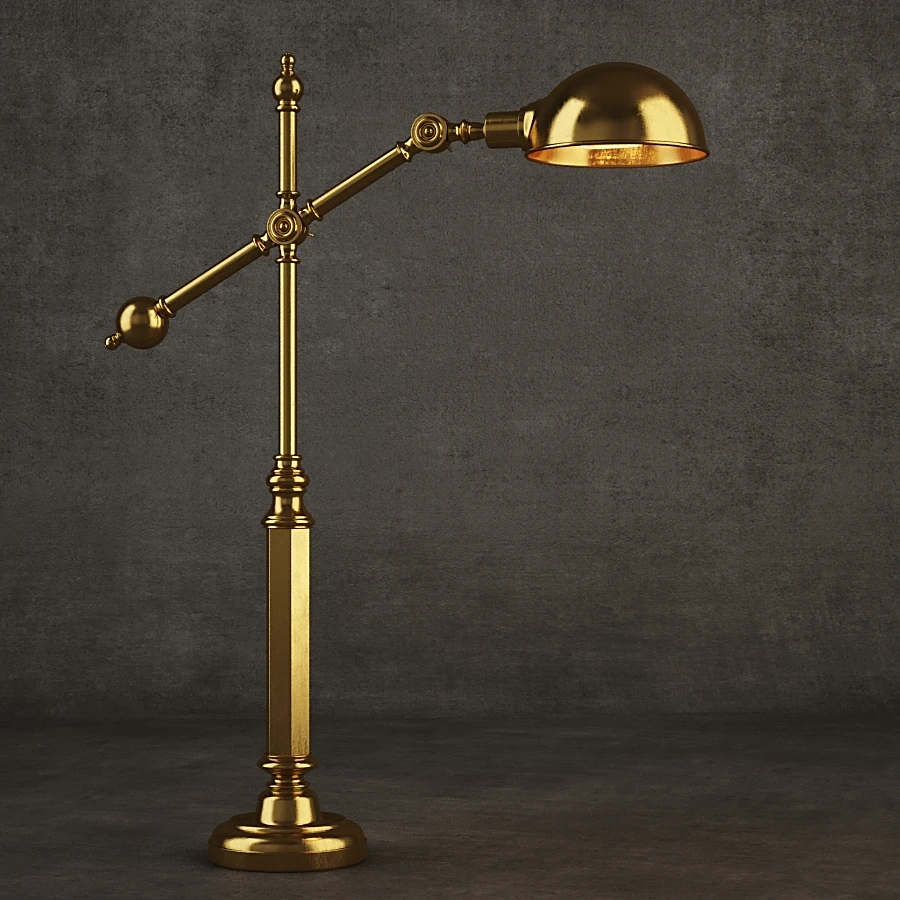 Table lamp Industrial Joint TL016-1-BRS by Gramercy Home