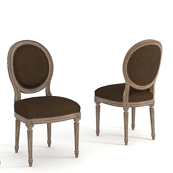 Vintage Louis Side Chair with Upholstered Seat