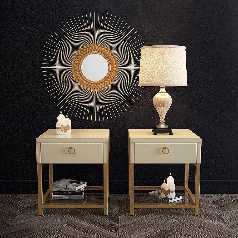 Sideboard & Chest of Drawer / Decorative set / Table lamp 1