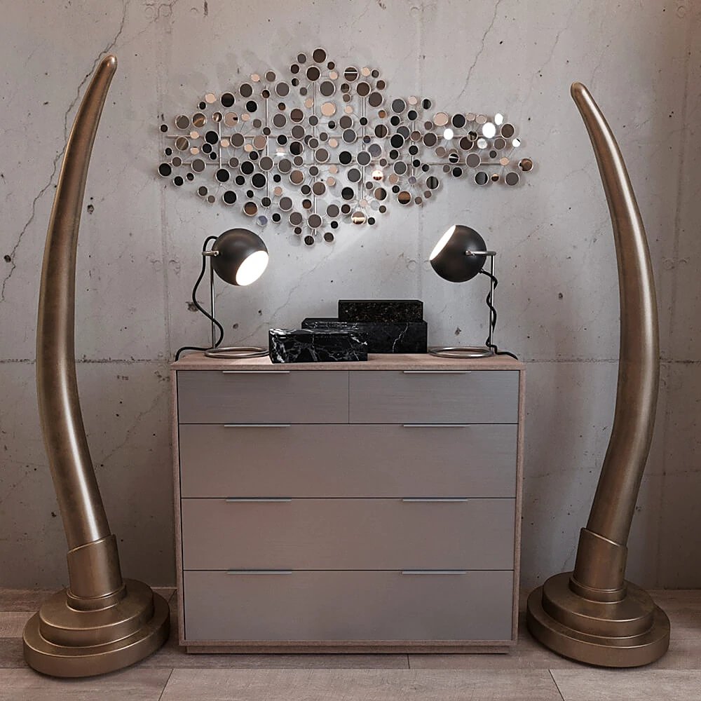 Wall Sculpture metal RH Set by Harper Blvd