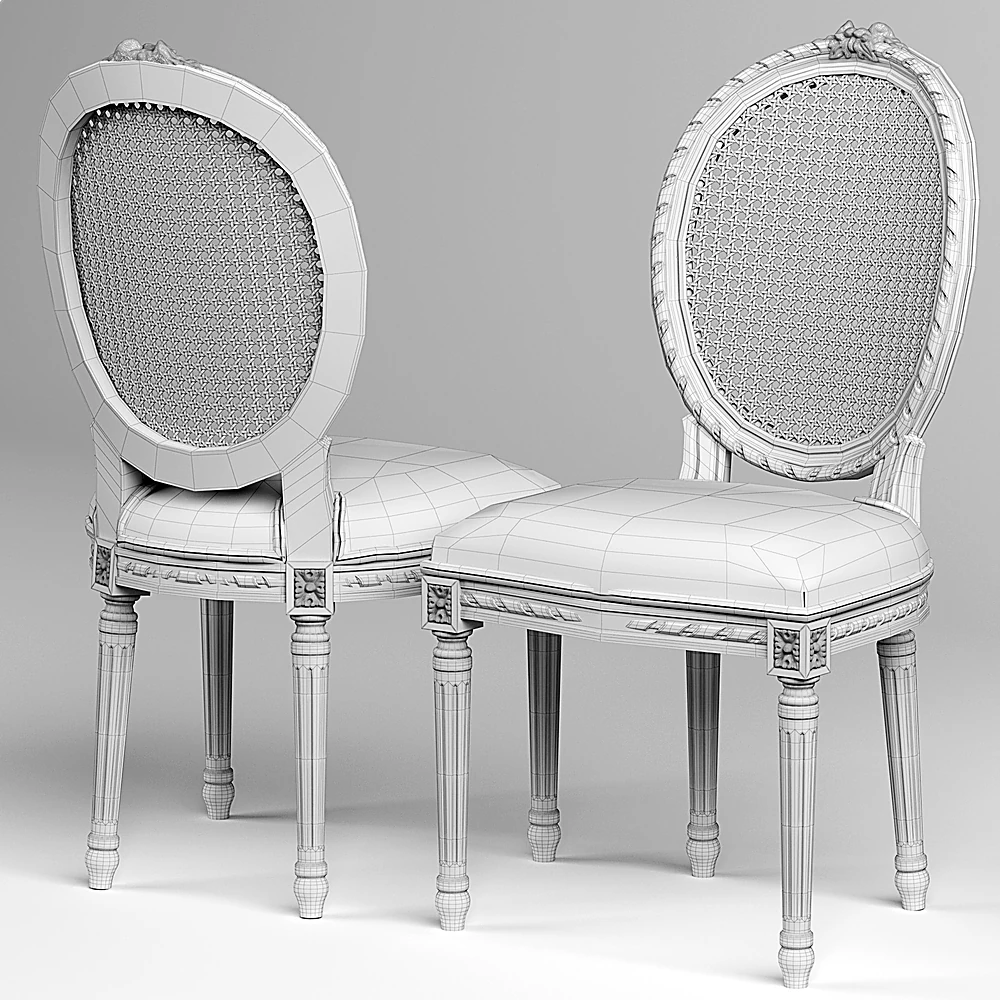 Dining Chair Louis Cane by Eloquence (2)