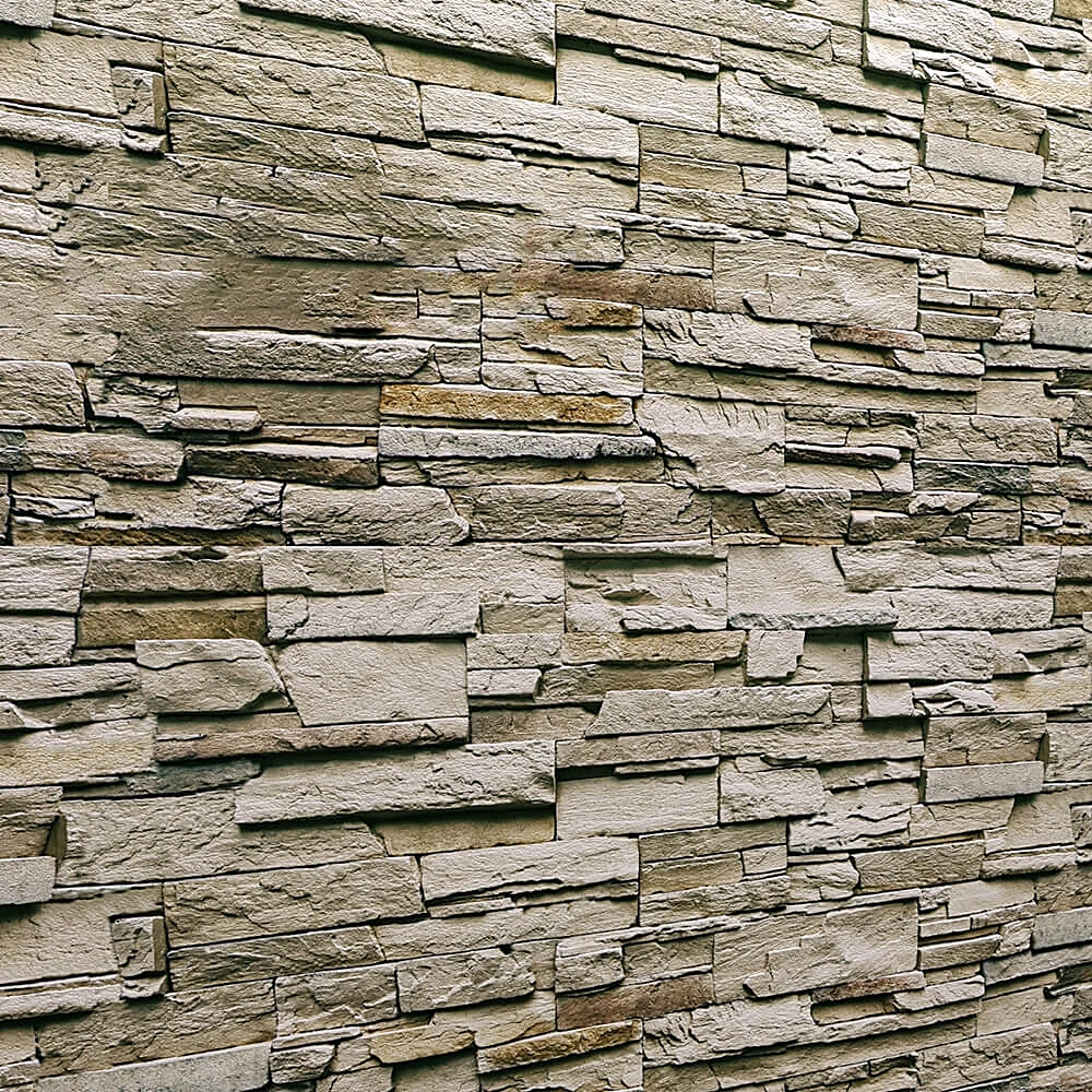 Stacked Stone Wall Covering with Natural Slate Texture