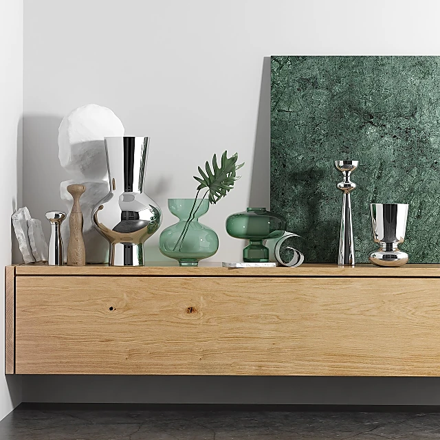 Sideboard & Chest of Drawer / Decorative set 1