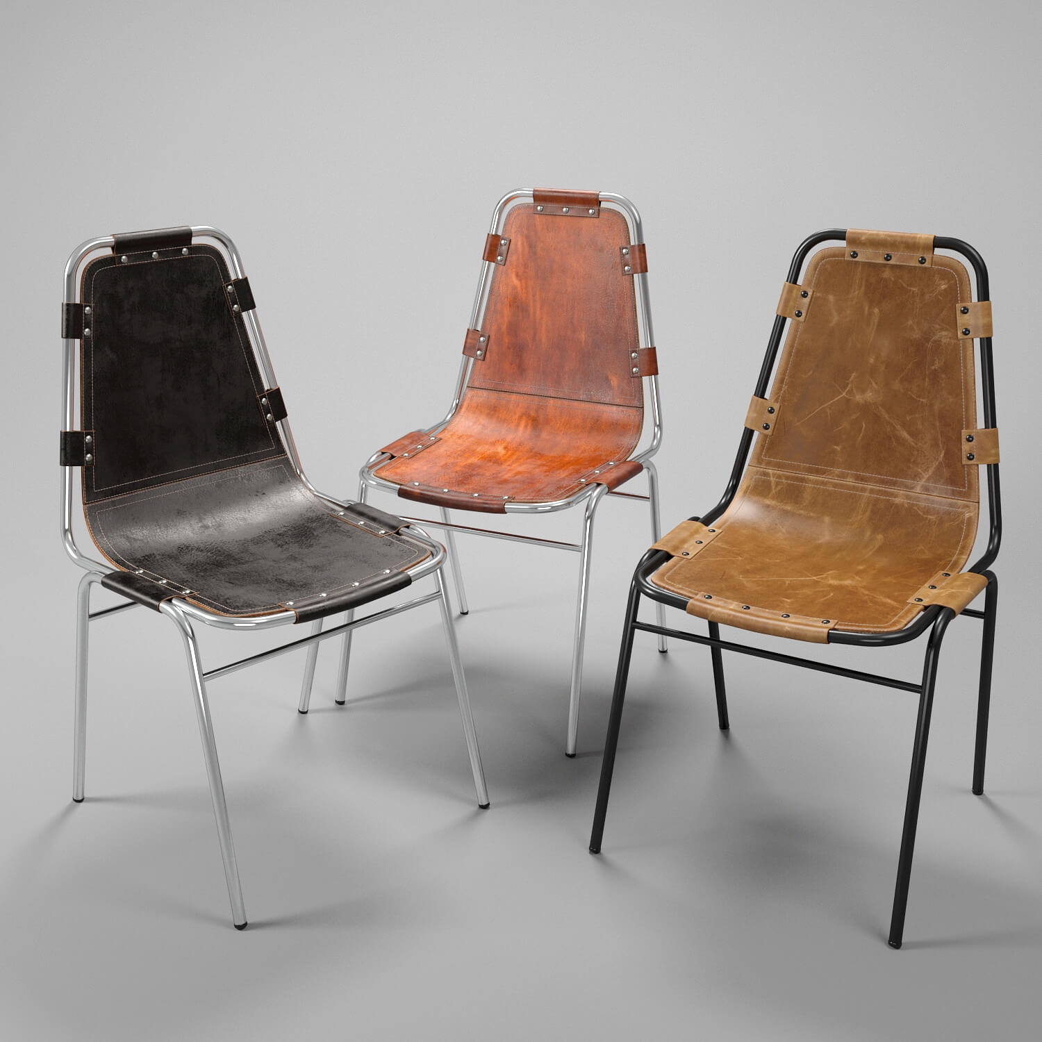 Les Arcs chair by Charlotte Perriand - download 3d model | ZeelProject.com