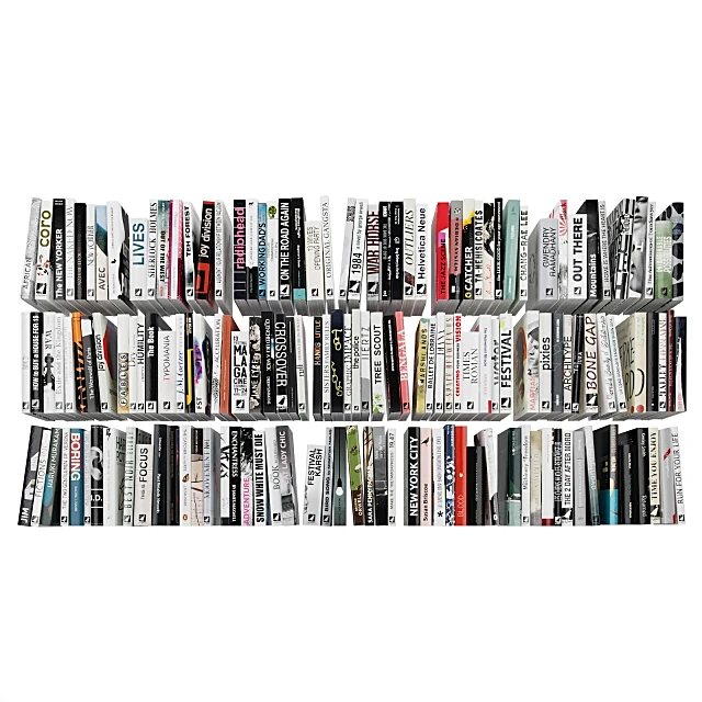 Collection of Books with Varied Spines