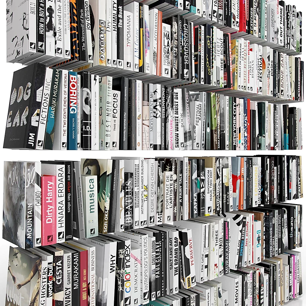 Collection of Books with Varied Spines (5)