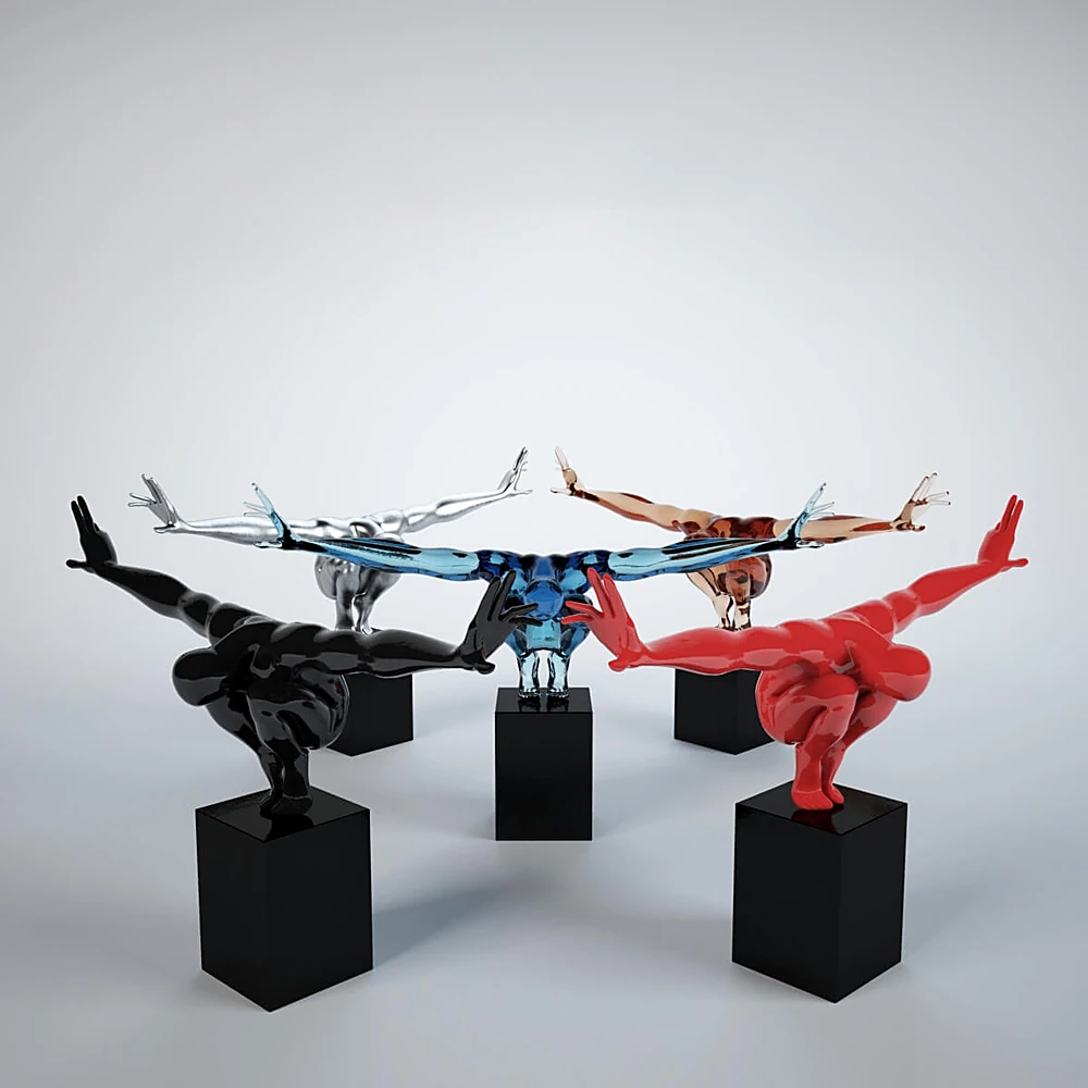 Figurine Set Deco object of athlete by KARE