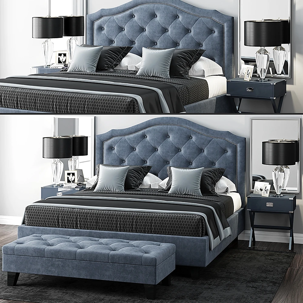 Bed Brentwood Queen 1 by LuXeo