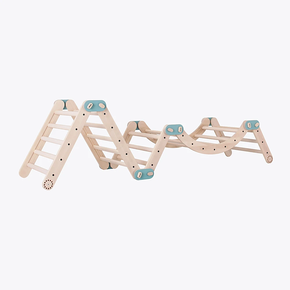 Pikler Climbing Triangle Klingo kids Klingo mini bigi archi birch aquavert 3