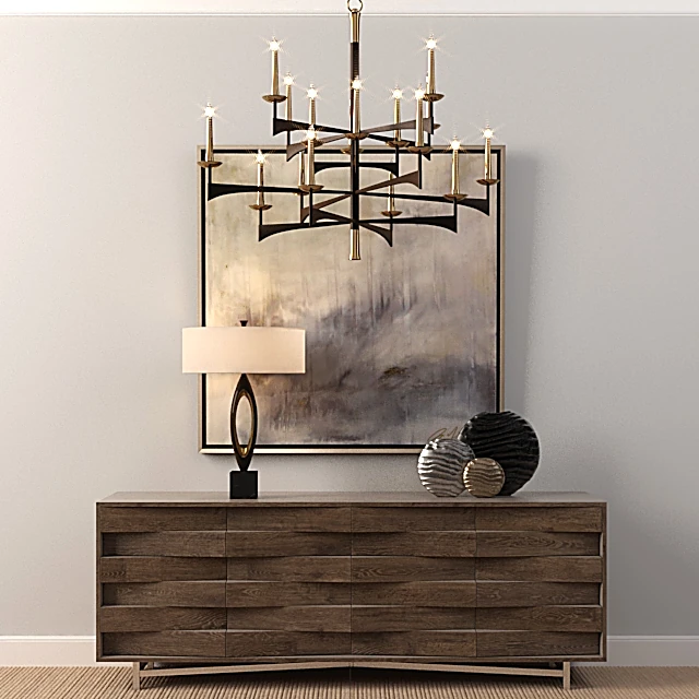 Sideboard & Chest of Drawer / Table lamp 1