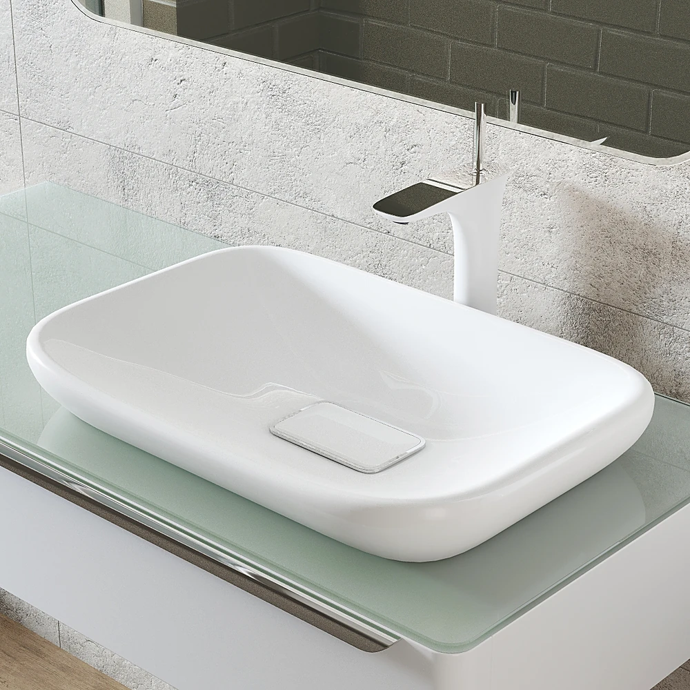 Bathroom furniture set with Modern White Finish (3)